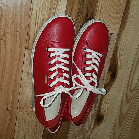 red ecco shoes